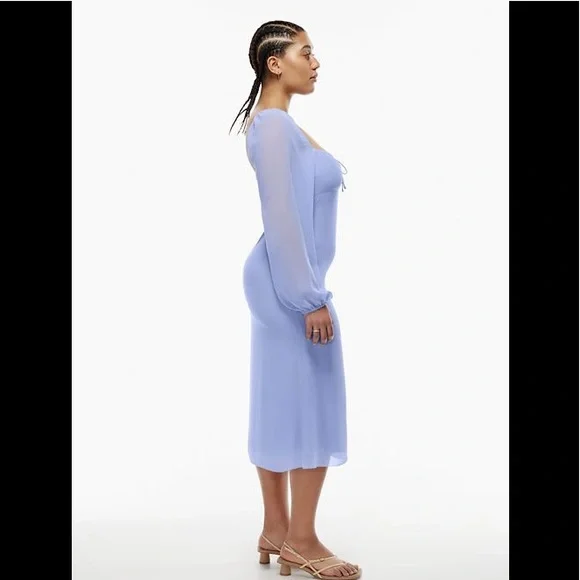 Aritzia Wilfred Jacqueline Dress Soft Iris - Picture 3 of 11